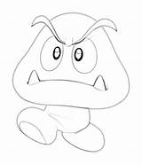 Goomba Coloring Drawn Gumba Pages Mario Fantendo Trending Days Last sketch template