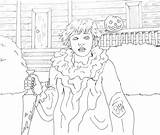 Myers Michael Coloring Pages Halloween sketch template