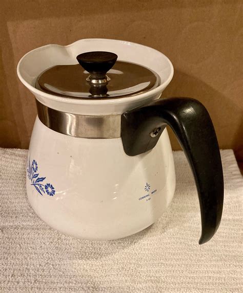 vintage corning ware  cup coffee pot p  etsy