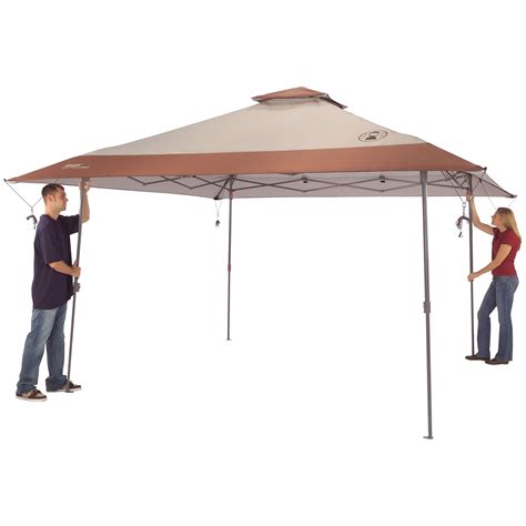 coleman canopy tent    sun shelter  instant setup khaki  degree