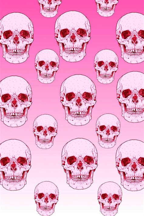 background pink teen girly skull wallpaper image 1980515 by