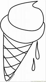 Ice Cream Cone Template Coloring Pages Clip Clipart sketch template