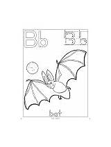 Bat Activities Letter Coloring Printable Preschool Worksheets Lesson Plan sketch template