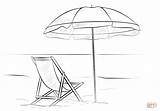 Beach Coloring Chair Drawing Umbrella Pages Deck Printable Chairs Color Draw Scene Adirondack Kids Drawings Supercoloring Easy Lena London Scenes sketch template