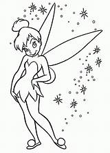 Tinkerbell Coloring Pages Pixie Tinker Bell Pinkalicious Christmas Glowing Print Disney Color Around Printable Fairy Kids Netart Halloween Popular Peter sketch template