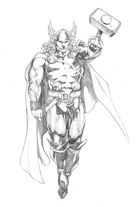 coloring page thor  superheroes printable coloring pages