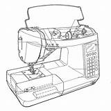 Juki Hzl Naaimachine Sewingmachine Dx3 Dx sketch template