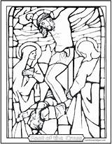Coloring Jesus Cross Died Getdrawings sketch template
