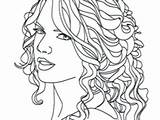 Hair Coloring Pages Curly Getcolorings Color Getdrawings sketch template