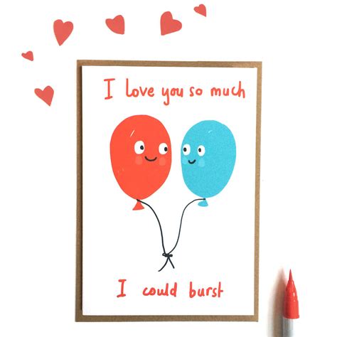 love      burst valentines card  sarah ray