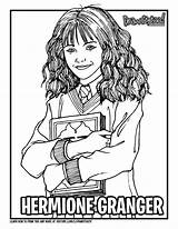 Hermione Granger Potter Harry Drawing Draw Coloring Colouring Tutorial Series Movie Too sketch template