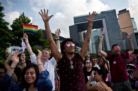 thousands march for lgbt equality in hong kong pinknews