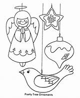 Christmas Coloring Pages Kids Decorations Ornaments Printable Ornament Tree Printables Color Bible Angel Pretty Xmas Clipart Fun Getdrawings Getcolorings Popular sketch template