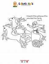 Chariot Fire Coloring Elijah Pages sketch template