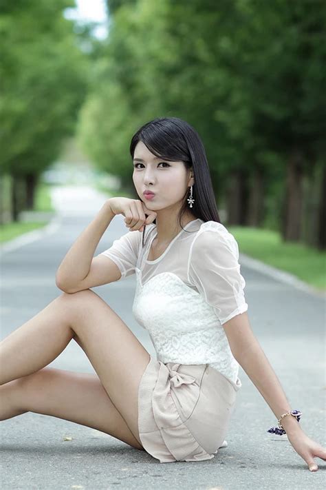 Cha Sun Hwa Ruffle Mini Dress Cute Asian Girls