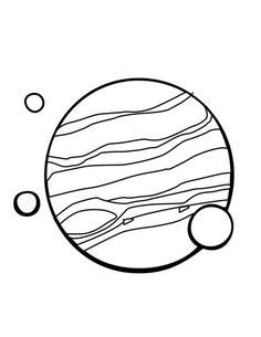 planet  moons coloring page