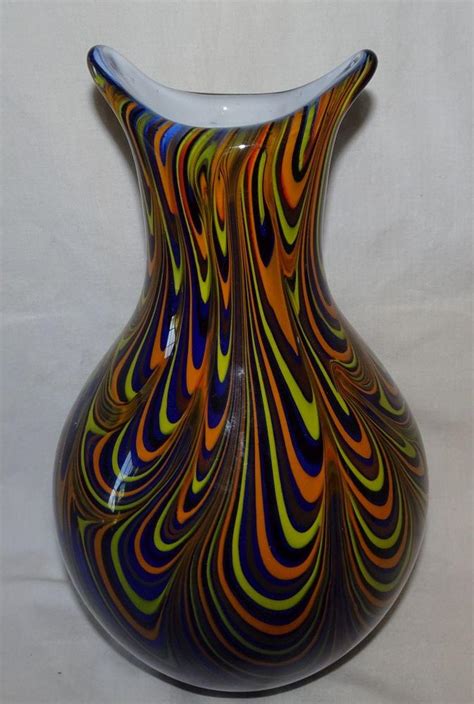 Sold Price Murano Art Glass Multi Colored Vase Invalid