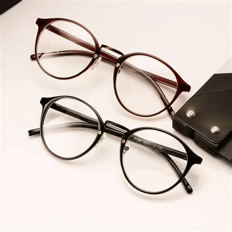 vintage retro  frame eyeglasses circle glasses nerd glasses  eyewear frames  mens