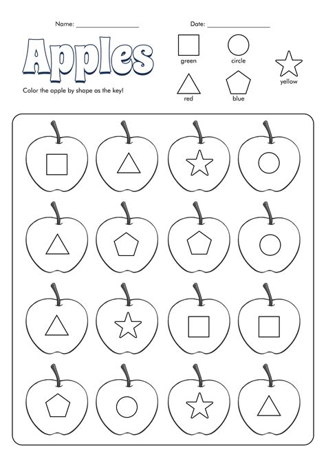 images  apple activity worksheets apple counting printable