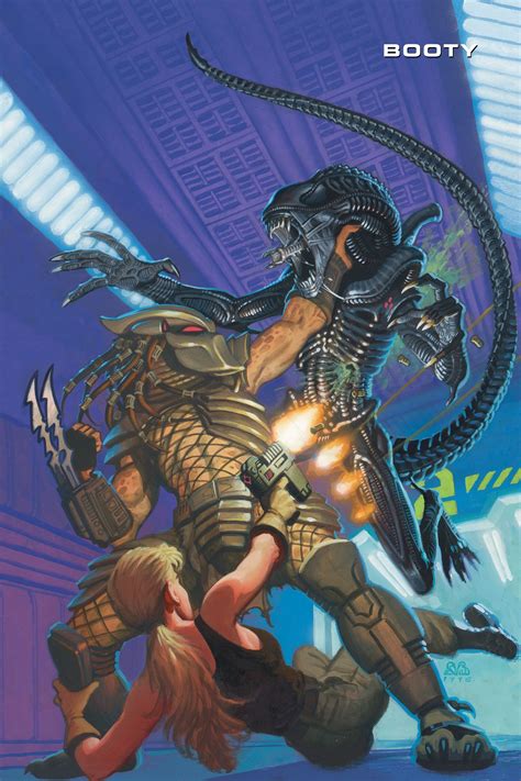 aliens vs predator booty [textless] one shot 1996 art by denis
