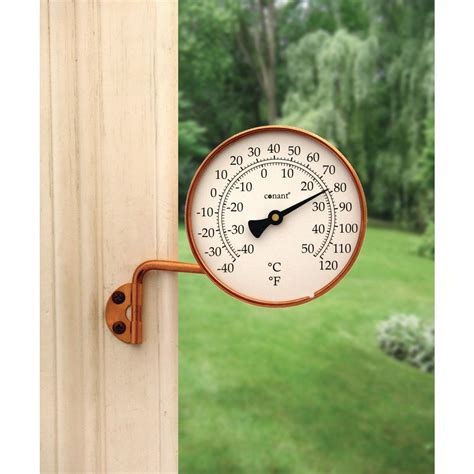 analog thermometer farmhouse outdoor thermometers weather stations  home depot