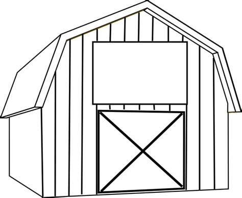 barn outline barn cliparts template png clipartix