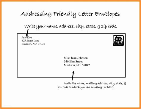 letter format envelope