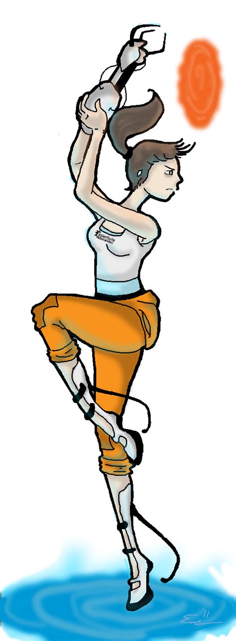 Chell Portal 2 By Cosmic Crow On Deviantart