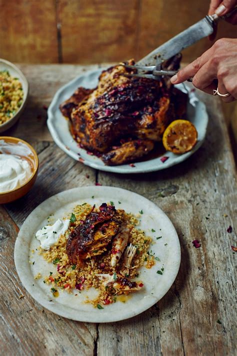 roast harissa butter chicken and cracked wheat donal skehan eat live go