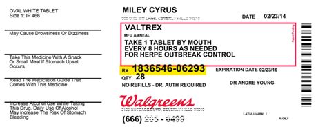 gallery  walgreens prescription bottle label template