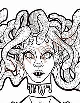 Medusa Mythology sketch template