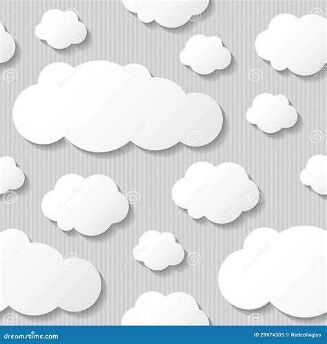 paper clouds vector eps  royalty  stock photo image