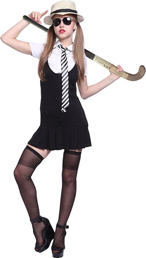 sexy st trinians school girl uniform fancy dress hen party costume w