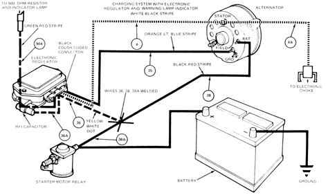 ford voltage regulator wiring diagram