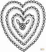 Coloring Heart Pages Ornament Shaped Hearts Color Drawing Wings Shape Printable Pattern Chain Getcolorings Colouring Supercoloring Other Getdrawings Disney sketch template