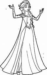 Coronation Dress Wecoloringpage Frozen sketch template