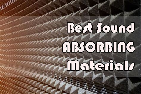 sound absorbing materials  improve  acoustics   room