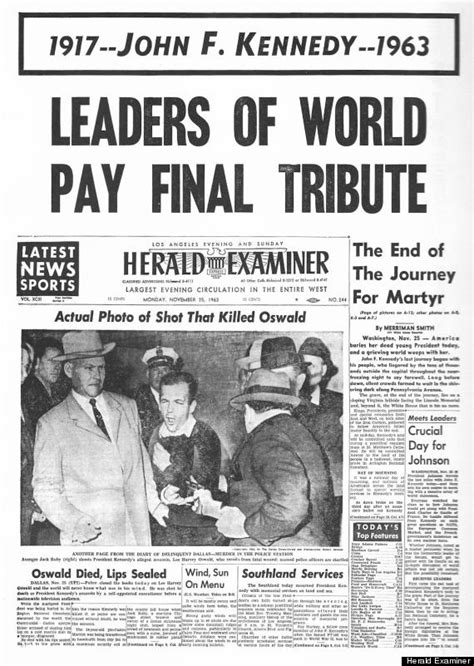How The World S Newspapers Reported Jfk S Assassination Huffpost