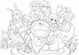 Doraemon Aniyuki Kolorowanki Wszystkie Postacie sketch template