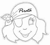 Piratas Pirata Caretas Carnaval Mascaras Careta Plantillas Ninas Maestra Disfrazarse sketch template