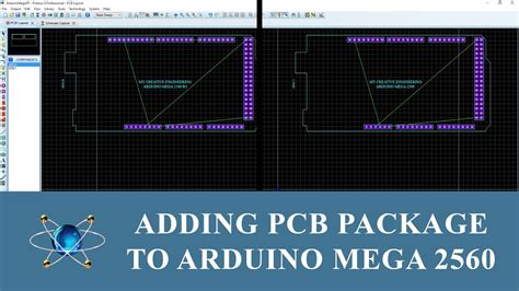 add arduino mega  footprint pcb package  proteus    youtube