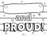Proud Activity Flag Coloring Poster Worksheets Confidence Esteem sketch template