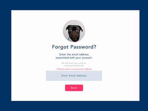 forgot password page  katherine lawrence  dribbble