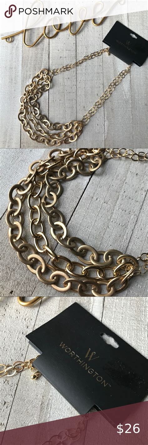 Worthington Necklace Womens Jewelry Necklace Necklace Gold Tone