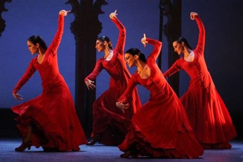 Flamingo Spanish Dancer Style Red Gown Spanish Dancer Flamenco