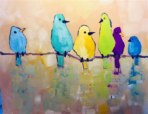 artists whimsical bird paintings   unique exhibit latest