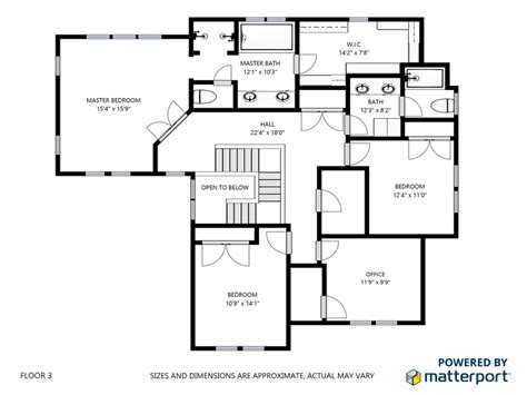 matterport floor plans rendering real premium property marketing