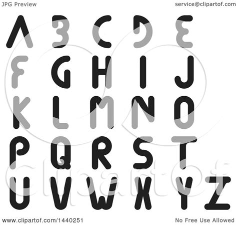 clipart  black  white alphabet letters royalty  vector