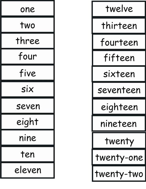 printable number words worksheets activity shelter number words matching worksheet