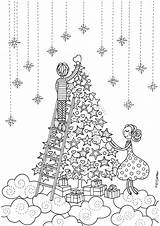 Coloring Pages Merry Christmas Adults Printable Round Go Getcolorings Color Print sketch template